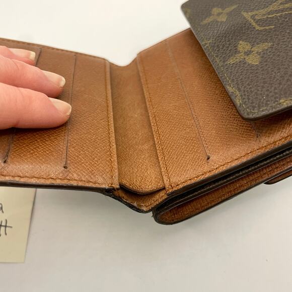 Louis Vuitton Monogram Canvas Square Elise Monogram Wallet Double Sided 0050 - Picture 14 of 16